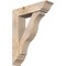 Ekena Millwork Funston Traditional Smooth Bracket w/ Offset Brace, Douglas Fir, 7 1/2"W x 30"D x 38"H BKT0806X30X38FST01SDF - alternate 1